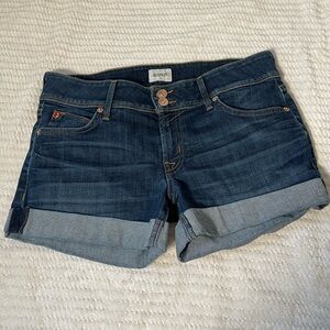 Hudson Jeans Women's Dark Blue Denim Shorts